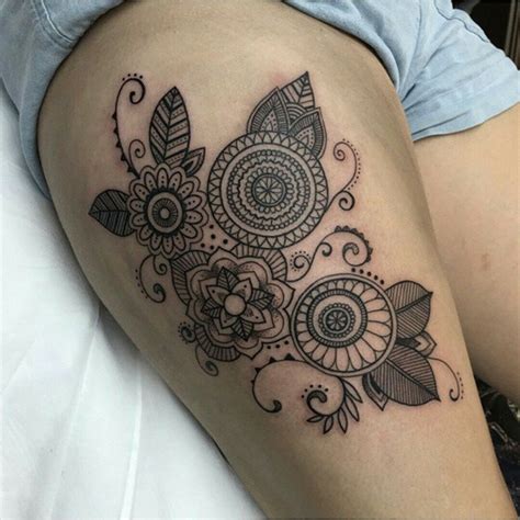Mehendi Thigh Tattoo For Girls Best Tattoo Ideas Gallery