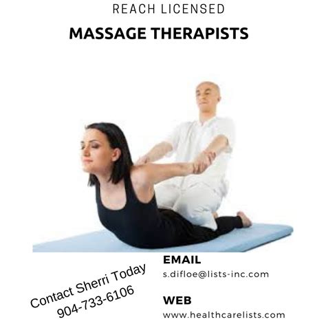 Recruiters Call Sherri Today To Get Your Free Counts And Costs For Massage Therapists We Have