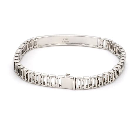 Platinum Bracelet For Men Jl Ptb 740 Etsy