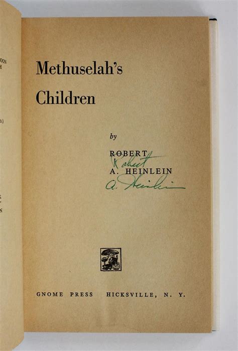 Methuselahs Children Par Heinlein Robert A 1958 Lucius Books