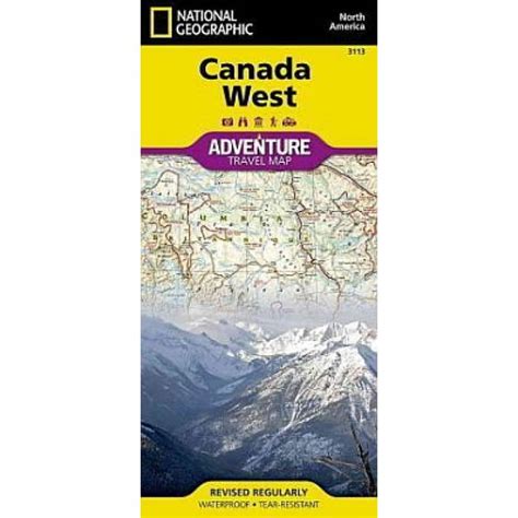 National Geographic Canada West Adventure Map