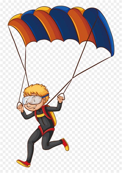 Parachute Clipart Yellow Parachute Cartoon Png Download 4925362