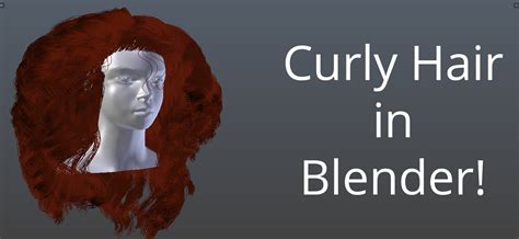 How To Make Curly Hair In Blender Blendernation