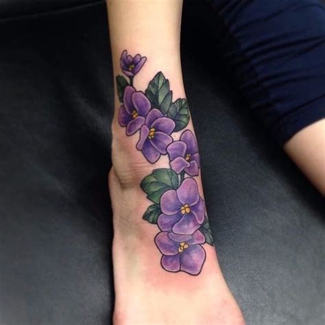 Violet Flower Tattoo Meaning Pansy Violets Deanna Wardin Violeta Cria