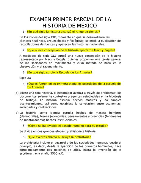 Examen Preguntas De Historia De Mexico Respuestas Reverasite My XXX