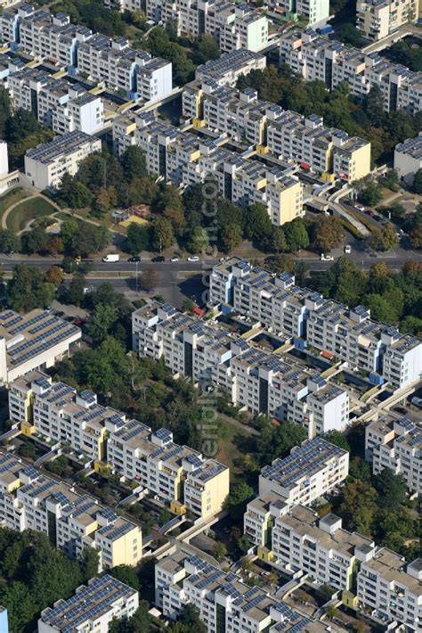 Aerial Photograph Berlin Residential Area Of Industrially