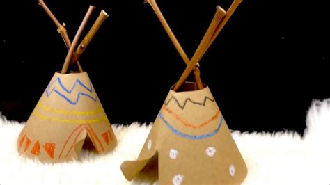 Native American Crafts For Kids Tipi Youtube
