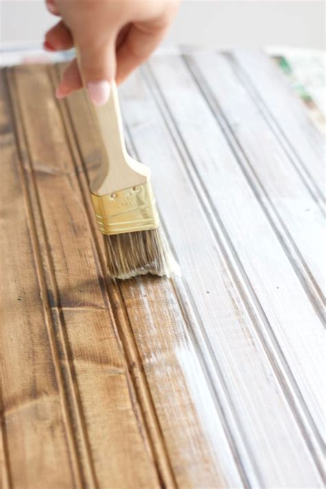 How To Whitewash Wood In 3 Easy Steps Nikkis Plate White Wash Wood