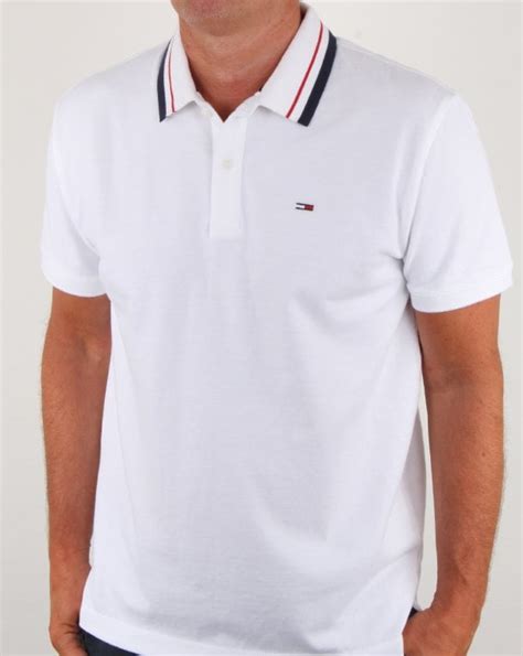 Tommy Hilfiger Pique Polo Classic White 80s Casual Classics