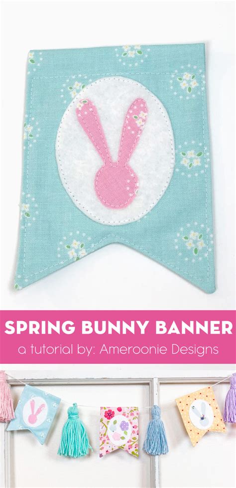 Spring Bunny Banner Tutorial The Polka Dot Chair