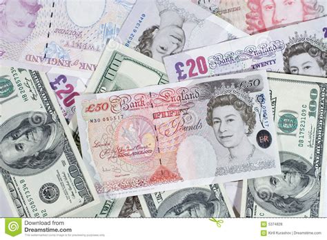 Compare money transfer services, compare exchange rates and commissions for sending money from united kingdom to united states. British Pounds And Dollars Editorial Stock Photo - Image ...