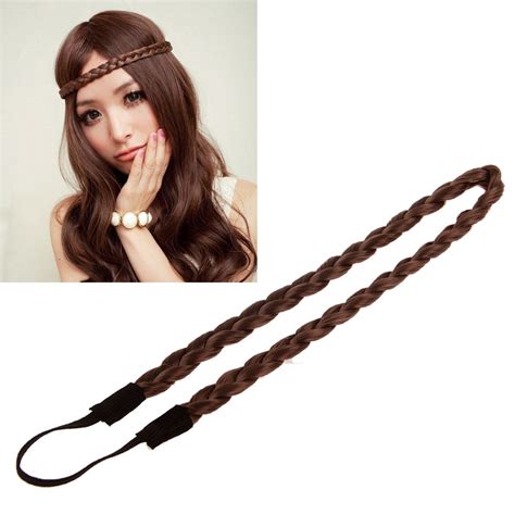 Keep plaiting all the way to the end, then use a bobby pin to discreetly secure. HOT! Fashion Girl Braided Plait Plaited Wig Hair Band ...
