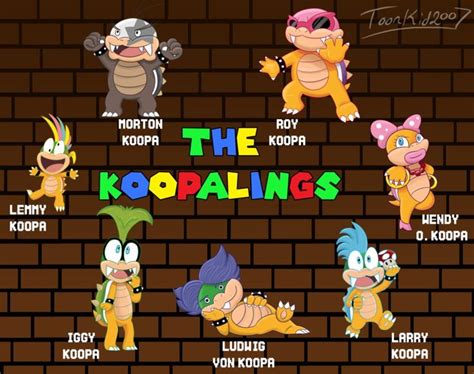 The Koopalings By Marks Arts On Deviantart Game Character Design