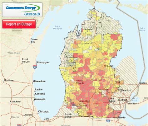 Our outage map is temporarily unavailable. Consumers Energy Outage Map Michigan