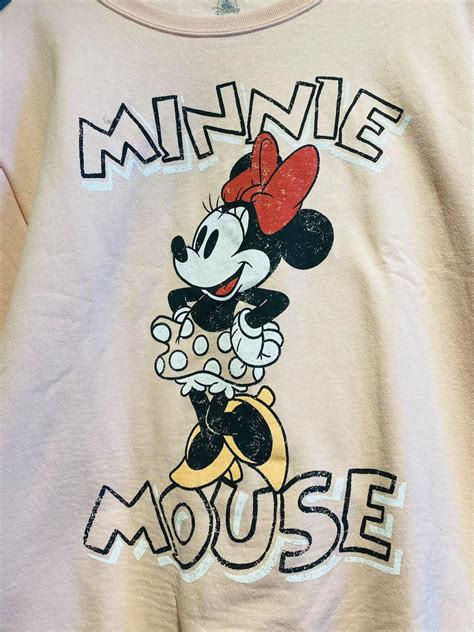 New Vintage Pink Minnie Mouse Sweatshirt Disney Fashion Blog