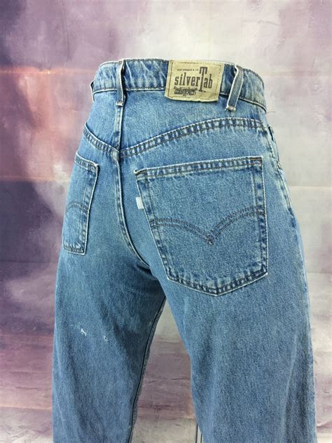 Sz Vintage Levis Silvertab Women S Baggy Fit Jeans W Etsy In