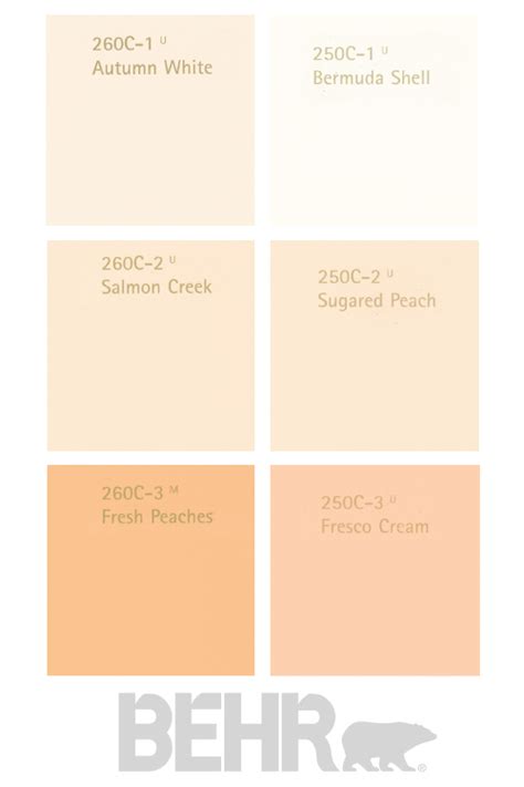 Behr Paint Colors Peach