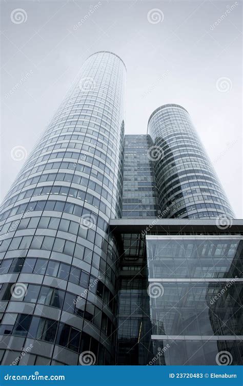 Glass Skyscraper On Blue Sky Stock Image Image Of Apartment Texture