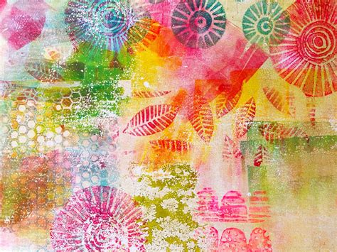 Printing With Gelli Arts® Printing Single Prints With Multiple Layers