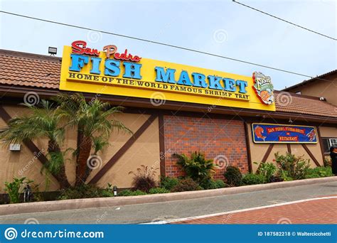 San Pedro Fish Market Port Of Los Angeles California Editorial Stock