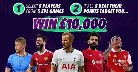 Win £10000 For Free With Fantasy5 Pick The Best Players For Gameweek