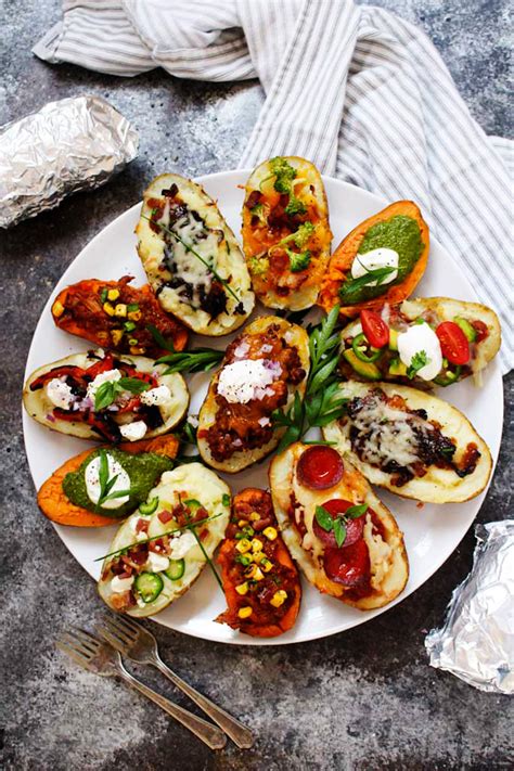 These loaded baked potatoes make for a fun family meal or party buffet. Weekly meal plan: 5 easy meals using September's best ...
