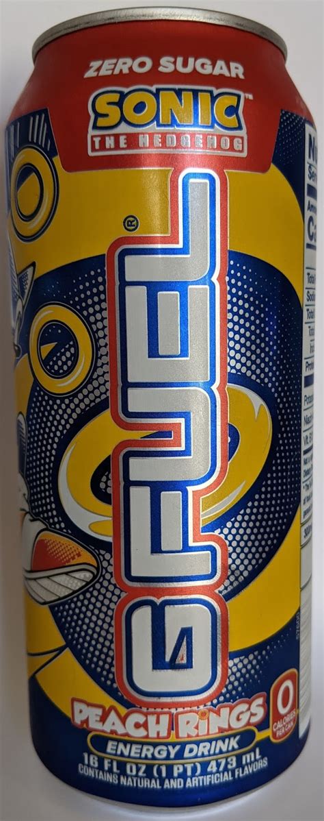 Caffeine King G Fuel Sonic The Hedgehog Peach Rings Energy Drink Review