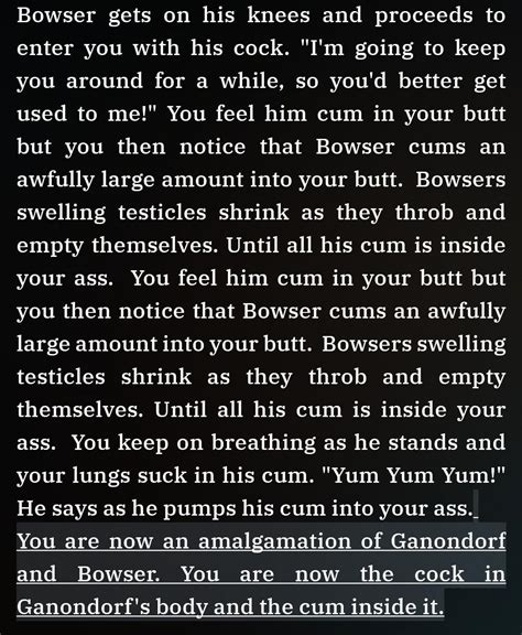 Bowser Made Me Ganondorfs Cock And Cum While He Had Sex With Me R