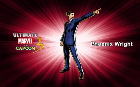 Phoenix Wright Ultimate Marvel Vs Capcom 3 Juego Fondo De Pantalla Hd