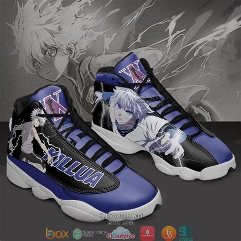 Hot Killua Zoldyck Hunter X Hunter Anime Air Jordan 13 Sneaker Shoes