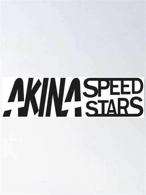 Poster Akina Speed Stars Initial D Par Opalgarnus Redbubble