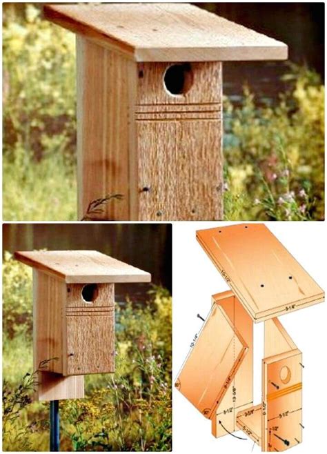 (this will allow the front to swing open for cleaning.) How to build a Birdhouse? 55 Easy DIY Birdhouse Ideas ...