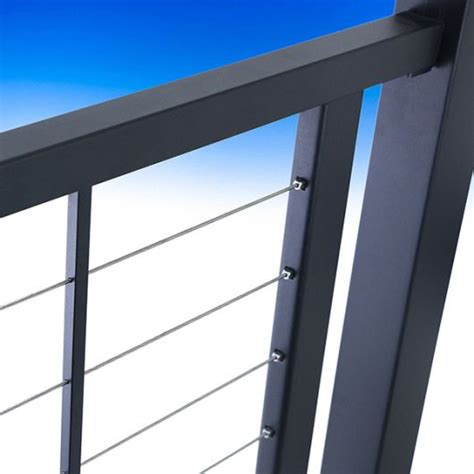Fortress Railing Products Fe26 Horizontal Cable Railing Panel Stair