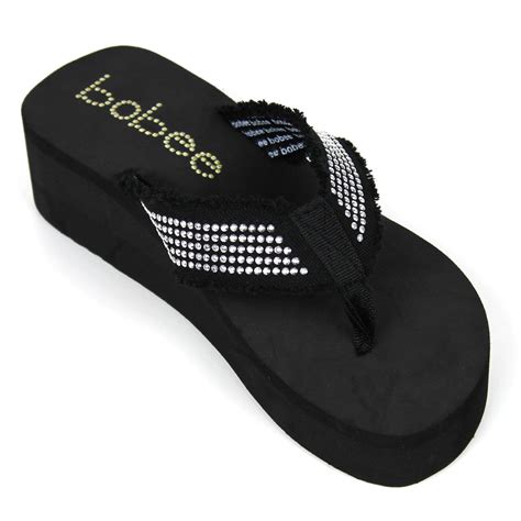 Bobee New Womens Fashion Wedge Platform Thong Slip On Flip Flops