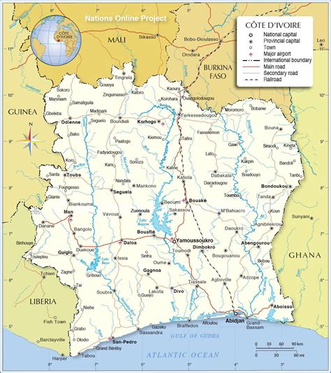 Carte De La Côte D Ivoire Pdf Carte De Cote Divoire Détaillée G4g5