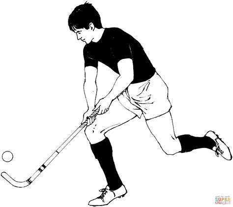 What does it mean to color a hockey player? Ausmalbild: Feldhockey | Ausmalbilder kostenlos zum ausdrucken