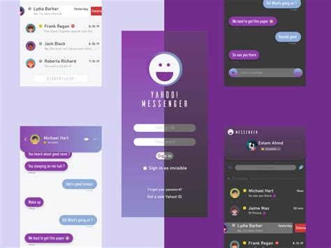 Yahoo Messenger Concept By Eslam Ahmed On Dribbble