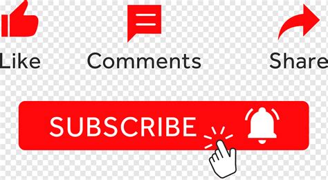 Youtube Red Like Share Subscribe Comments Button Icons Png Pngwing
