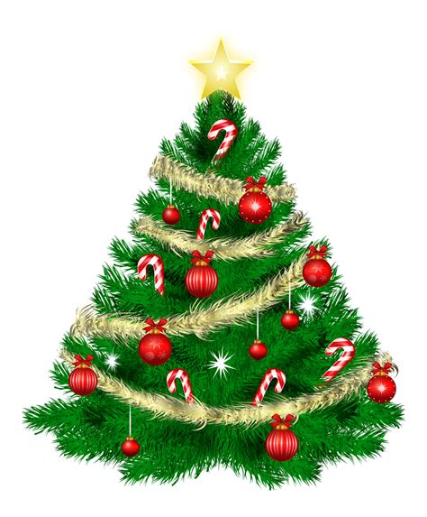 Christmas Tree Santa Claus Clip Art Christmas Tree Png Transparent