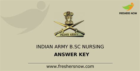 Indian Army Bsc Nursing Answer Key 2020 Pdf Download Set Wise