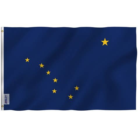 Anley Fly Breeze 5 Ft W X 3 Ft H State Alaska State Flag At