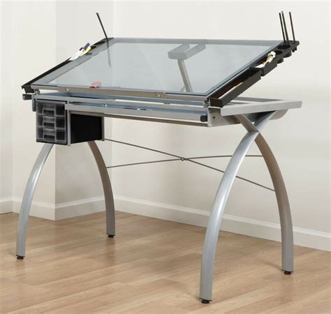 Adjustable Drafting Table Tattoo Stencil Glass Drawing Tracing Desk