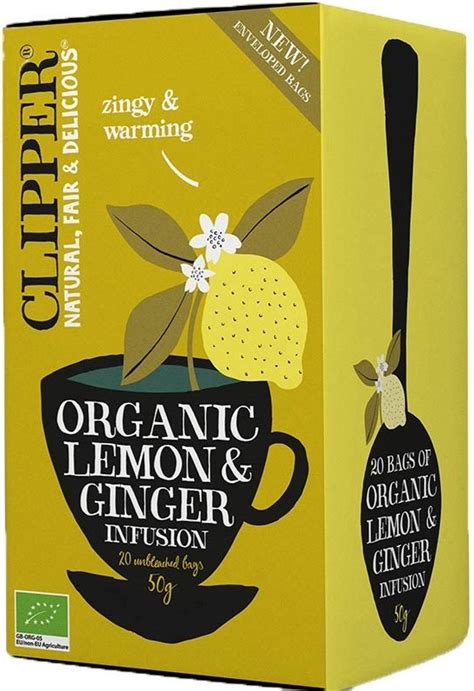Clipper Organic Lemon Ginger Infusion Crema