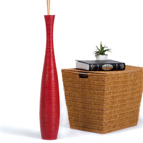 Deck boxes & patio storage. Leewadee Tall Big Floor Standing Vase For Home Decor 75 cm ...