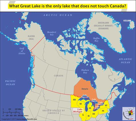 Map Of Canada With Great Lakes Island Maps