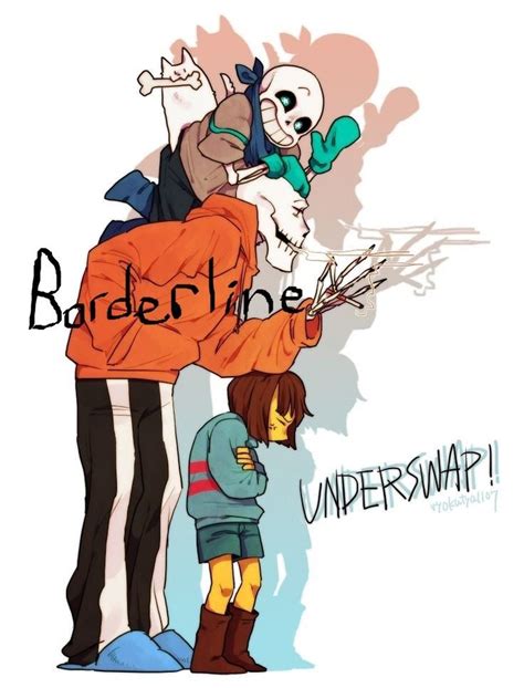 Underswap Frisk X Sans And Sans X Papyrus Borderline ~requested By