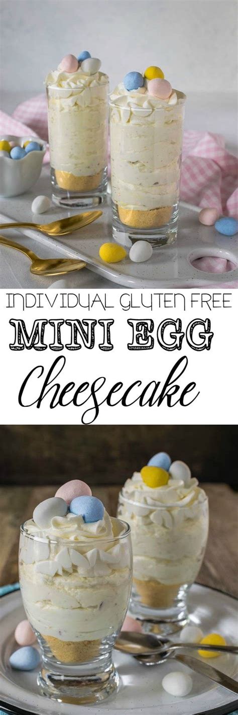 This link is to an external site that may or may not meet accessibility guidelines. Gluten Free No Bake Mini Egg Cheesecakes | Recipe (With images) | Gluten free desserts recipes ...