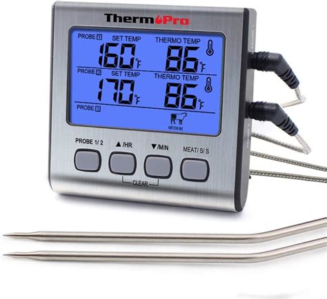Thermopro Tp17 Dual Probe Digital Cooking Meat Thermometer Large Lcd