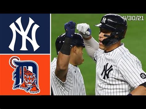 New York Yankees Vs Detroit Tigers Game Highlights 4 30 21 YouTube