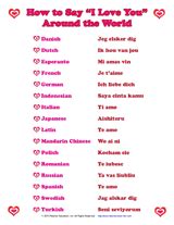 How to say beautiful in 50 different … 30.03.2008 · how do you say beauty in many different languages? How to Say ''I Love You'' in Many Languages Printable (Pre ...
